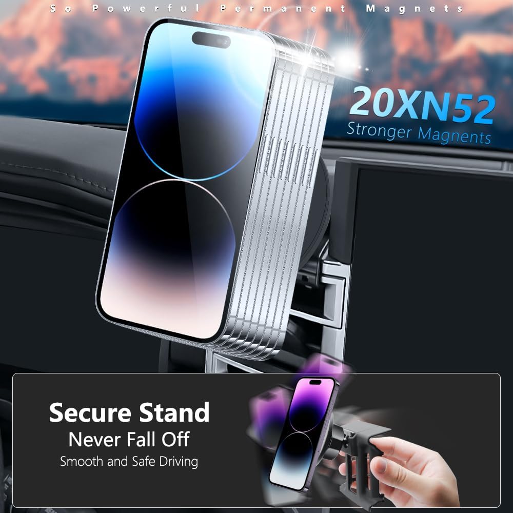 Being Up 2007-2013 20 17/16/15/14/13/12/Mini Tundra Phone Mount, Fit for Toyota Tundra Accessories, Magnetic Phone