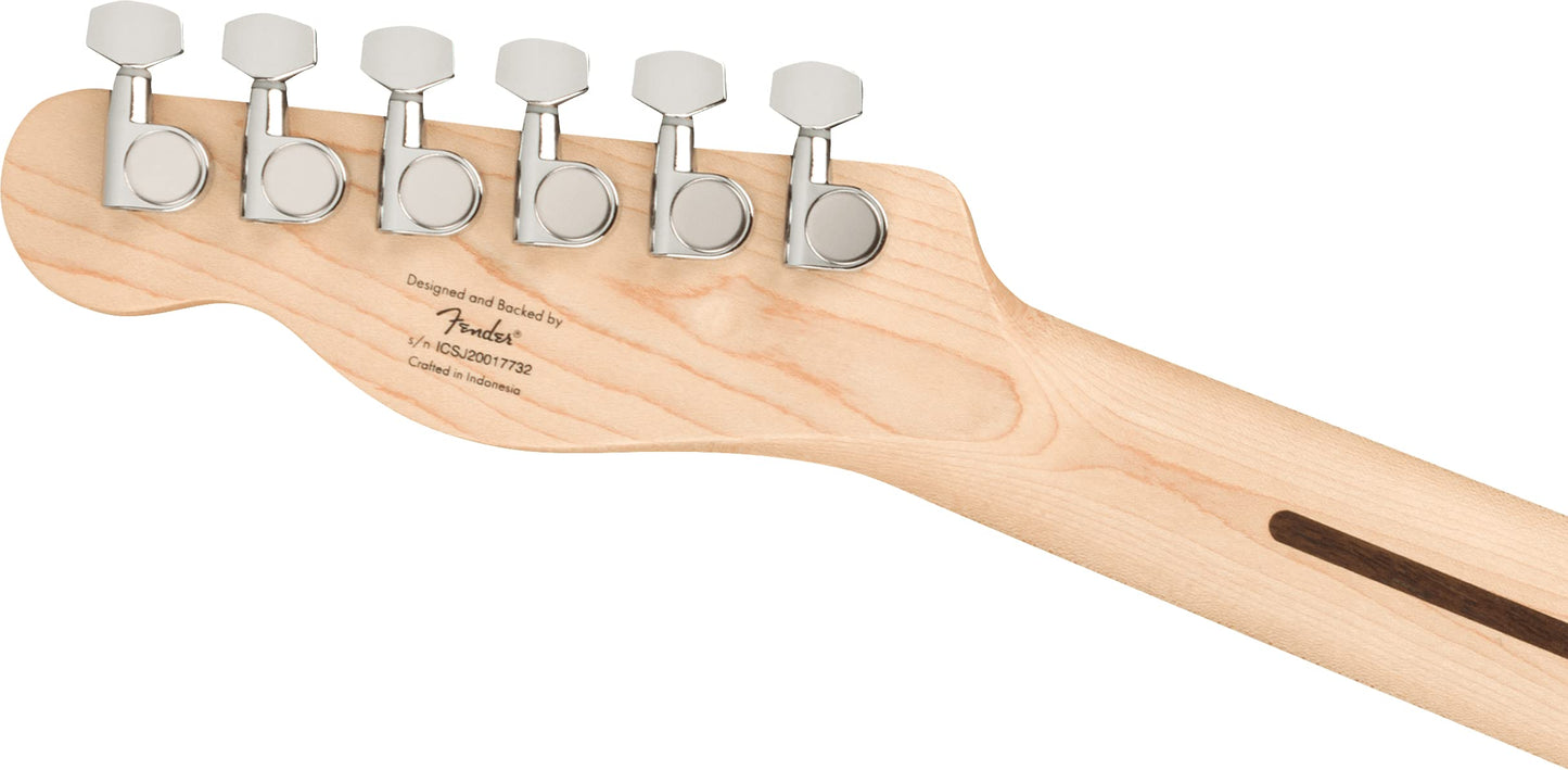 Squier Affinity Series Telecaster Electric Guitar, with 2-Year Warranty, 3-Color Sunburst, Maple Fingerboard
