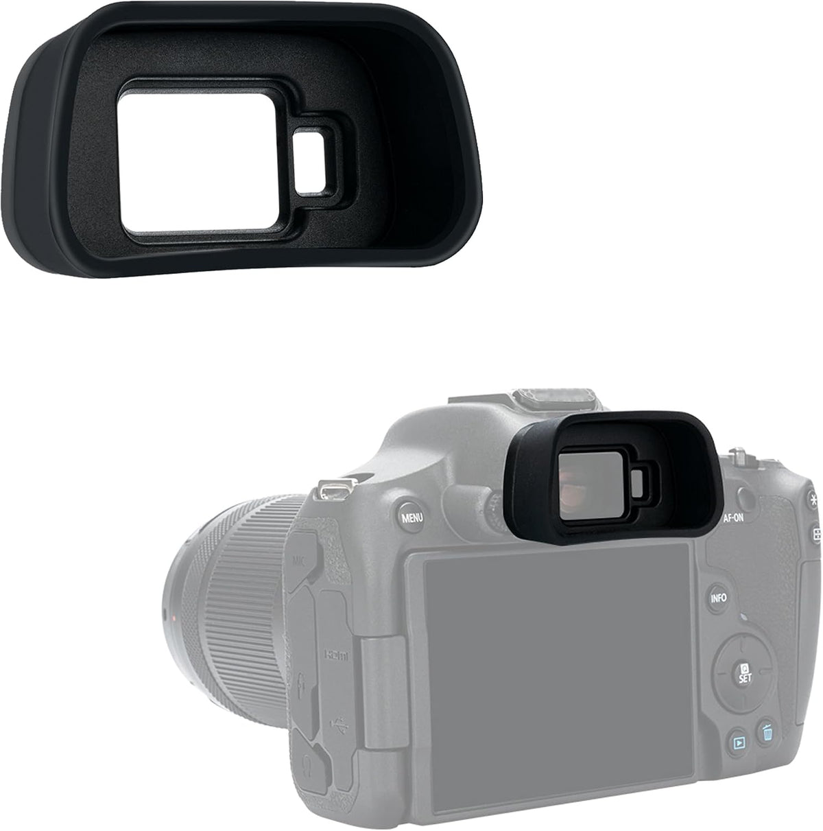R7 R7 EOS Eye Cup Eyecup Eyepiece, Extended Long Soft Eyecup Eyepiece Viewfinder for Canon EOS Mirrorless Camera, Soft