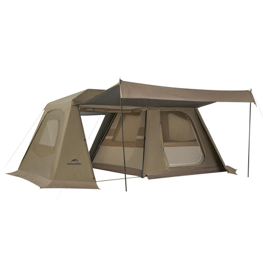 Naturehike Village Instant Tent, 4 Person 8 Person Camping Tent with Full Rainfly, Waterproof Large Cabin Tents for Car Camping