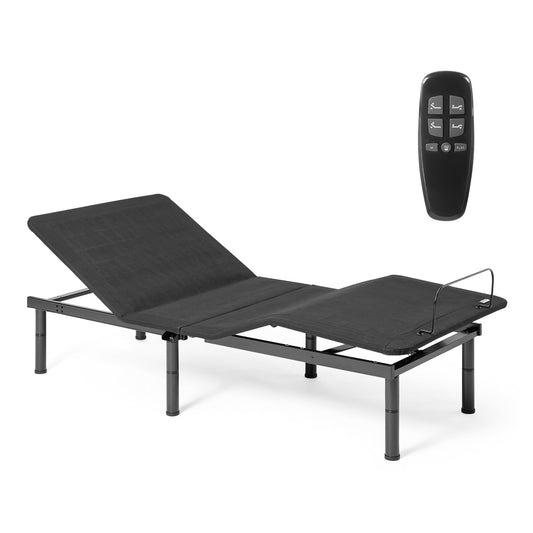 Amazon Basics Adjustable Metal Platform Bed Base with Wireless Remote Control, Twin XL Size