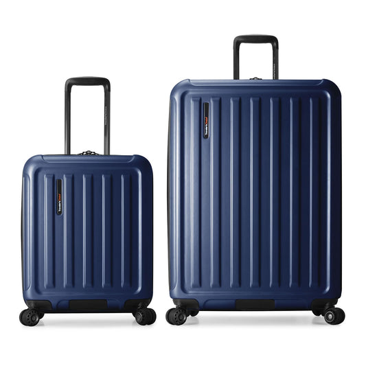 Traveler's Choice Art of Travel Hardside Expandable Luggage with Spinner Wheels, Navy