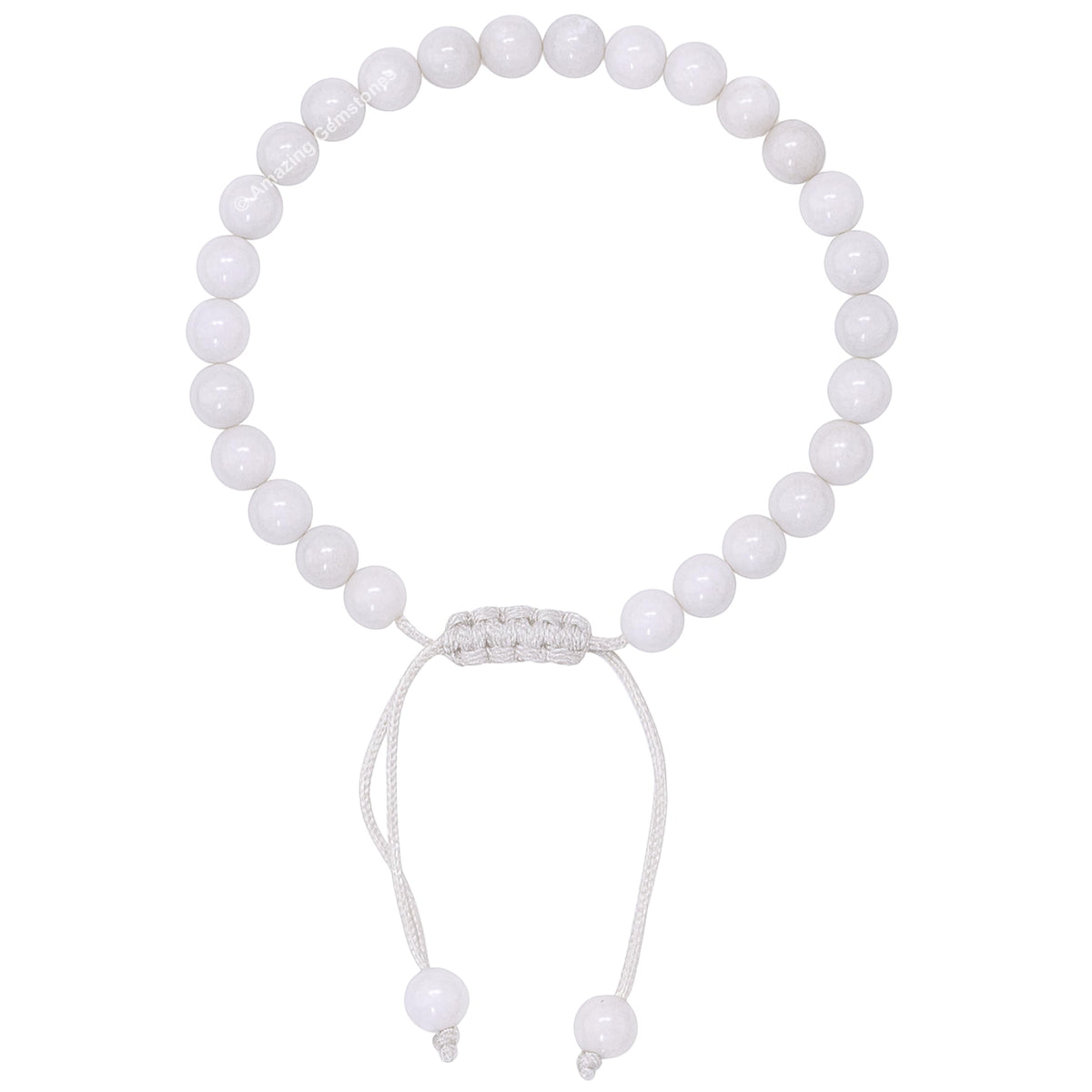 Amazing Gemstone Mother of Pearl Bracelet for Women Men's Gifts - Protection Healing Crystal Bracelet - 6mm Gemstones Beaded Adjustable Bracelet Pulseras Para Hombres Mujer Stocking Stuffers
