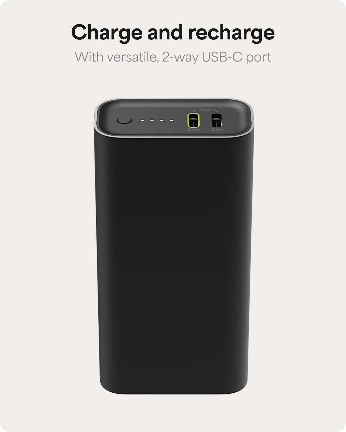 Mophie Powerstation Fast 10,000mAh Power Bank | Faster Charging | 30W, Multi-Device