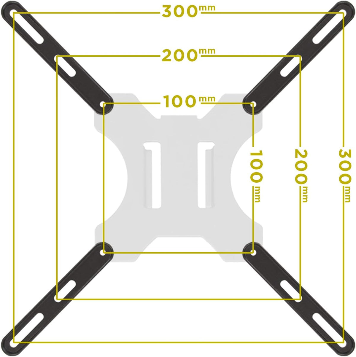 Mount-It! 200x200 mm 400x200 400x400 mm 32 Inch 55 Inch VESA Mount Adapter Kit | TV Wall Mount Bracket Adapter Converts