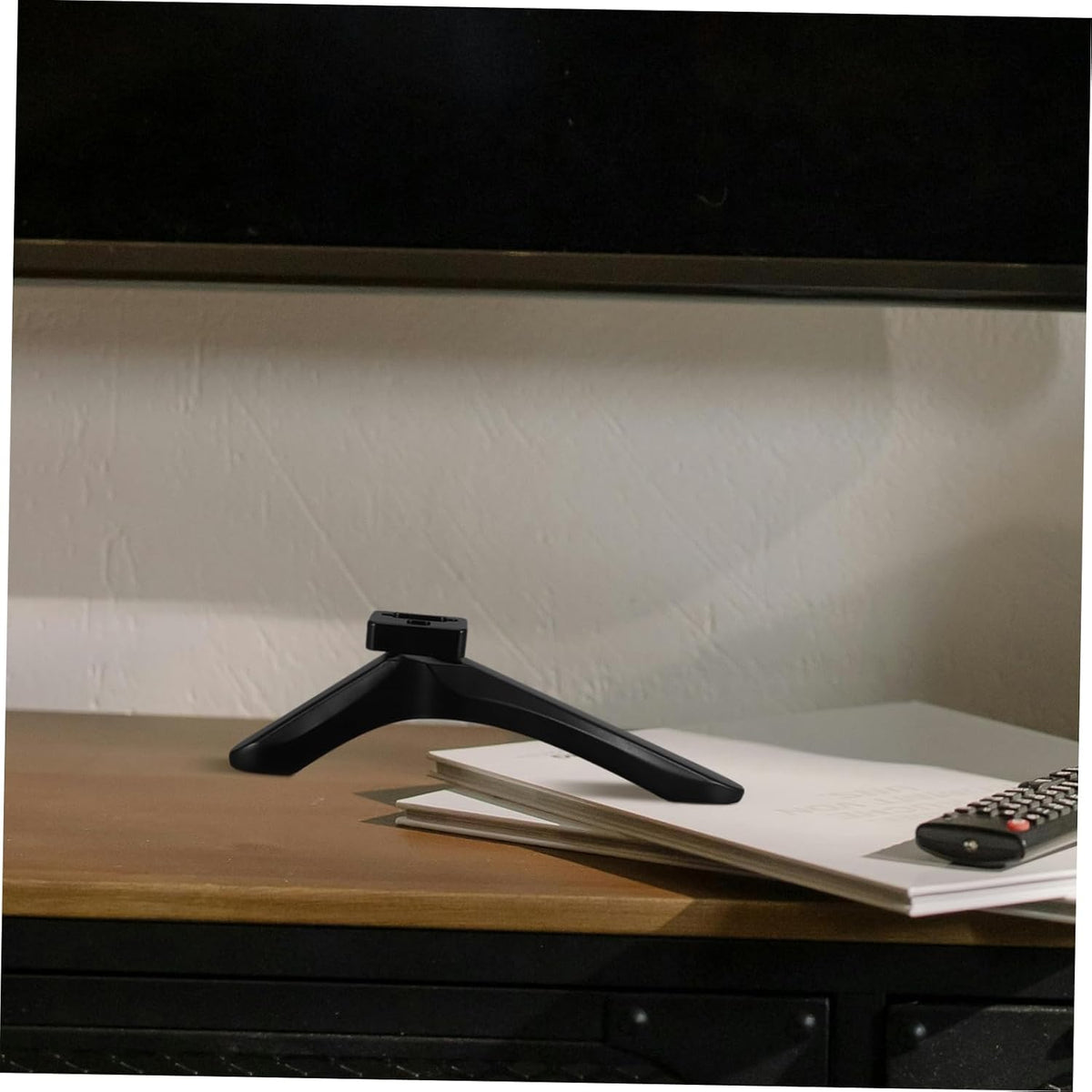 Mobestech 1pair Adjustable Tv Stand Base Legs Tabletop Pedestal Bracket for Various Monitor Easy to Install
