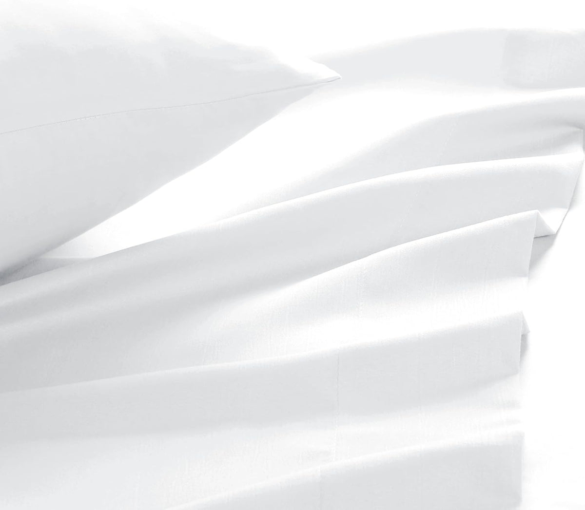 Skiennix Queen Sheet Set - Ultra Soft Double Brushed Microfiber, 4 Piece Deep Pocket | Easy Care, Wrinkle Free, Quick Dry - White