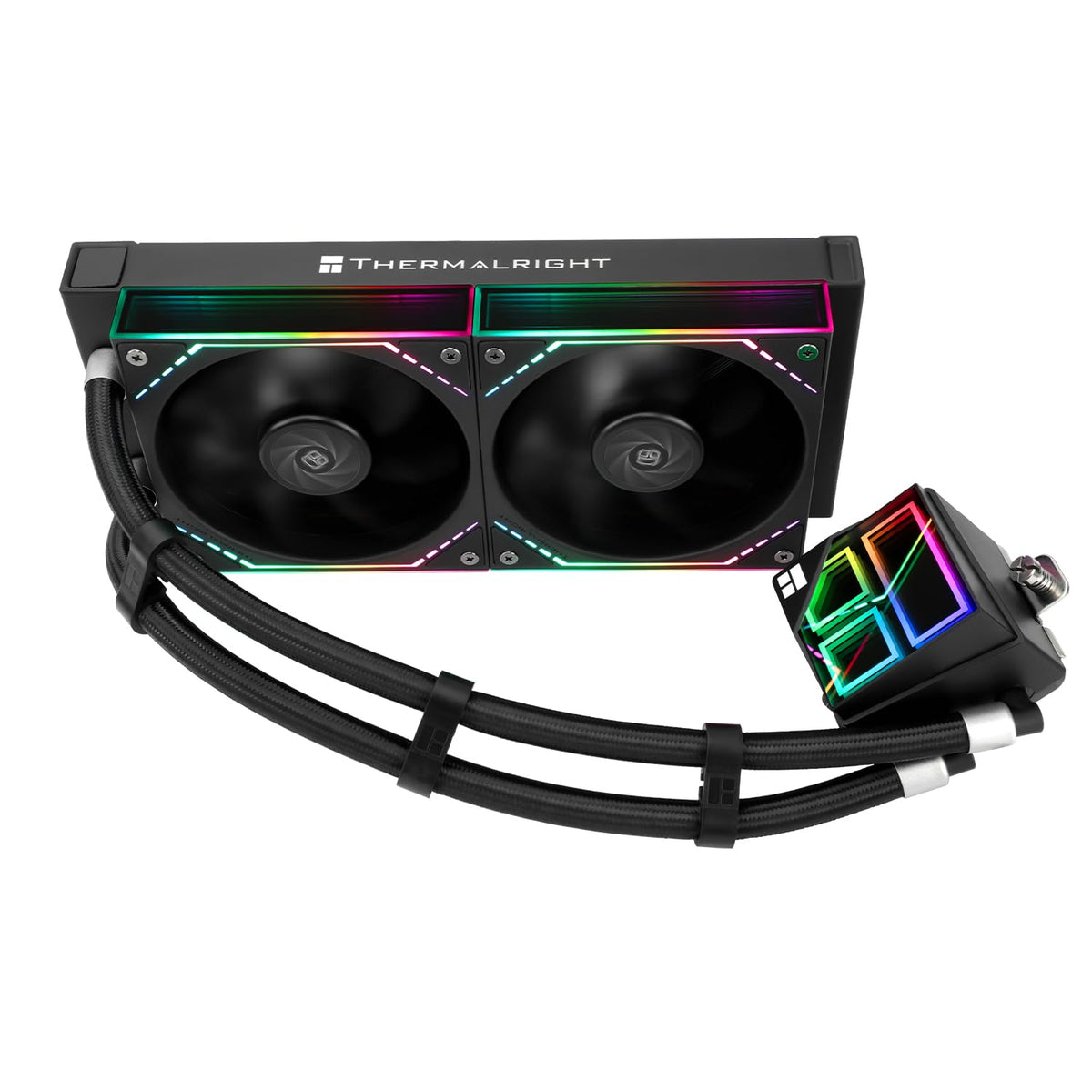 Frozen 240 240mm TL-M12*2 LGA1851/1700/1150/1151/1200/2011/AM4/AM5 Thermalright Infinity Black CPU AIO Cooler