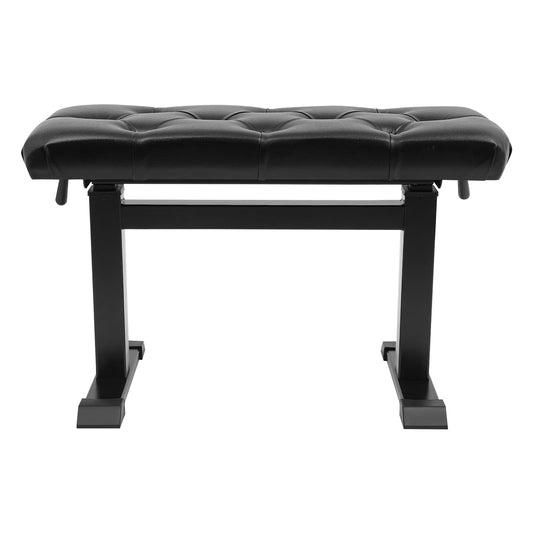 VitaChicuy Height Adjustable Piano Bench Hydraulic Lifting Keyboard Stools with P U Modern Leather Heavy Duty Piano Stool Sponge Lining Music Bench Seat for Bedrooms Living Rooms Entryways