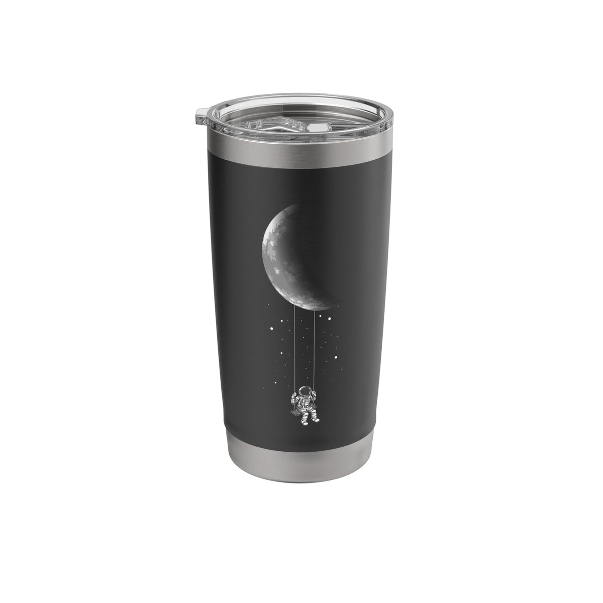 Moon Swing - Stars Galaxy Astronaut Universe Space Stainless Steel Insulated Tumbler