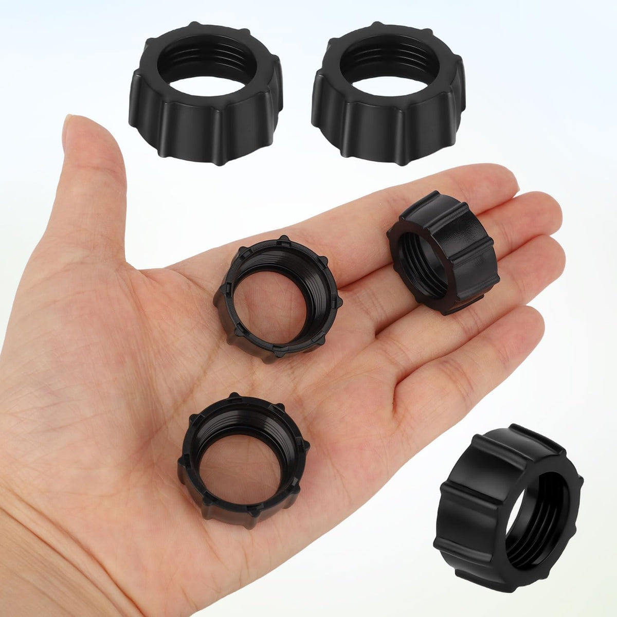 BOXOB 6pcs 17mm Tightening Nut for Replacement Car Phone Mount Screw, Ball-Joint Fixed Adapter Head Bracket Holder Ring