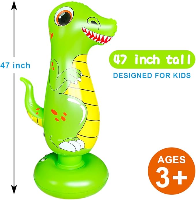 Punching Bag for Kids, Free Standing Boxing Bag for Bounce Back Focus Punching Bag for Practicing Karate, Taekwondo, De-Stress Boxing Bag for Kids.