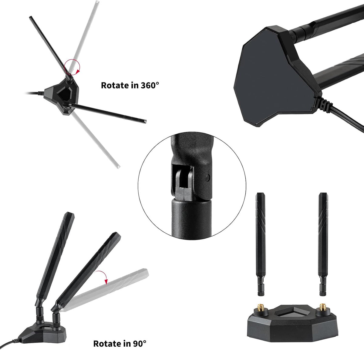 eifagur 9dBi 4G 5G TS9 M6 MR6110 MR6150 MR6500 M6 M5 MR5100 MR5200 5G Magnetic Base External Antenna for Netgear