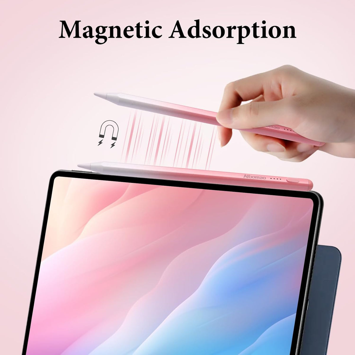 Albomao 4 Universal Stylus Pen for iPad iPhone Android Tablets, No Bluetooth or Pairing Needed, USB-C Fast Charging