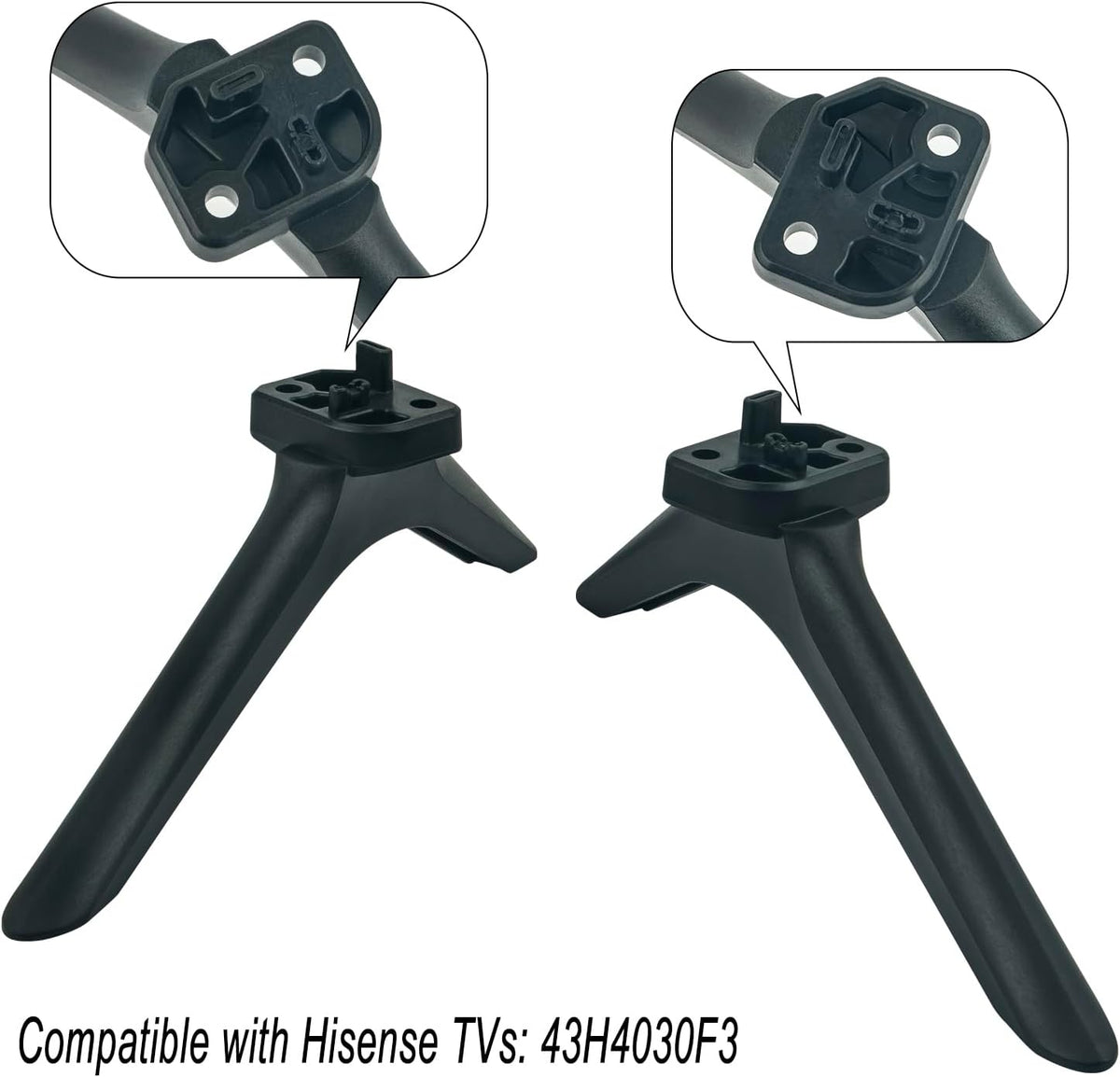 Beyution Hisense TV Stand Legs - Replacement with Anti-Slip Pad