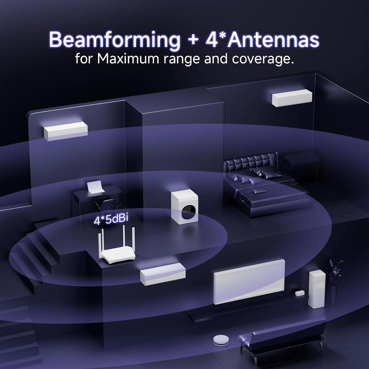 U-SPEED AX1500 6 1.5 WPA3, WiFi Router Dual Band Wireless Internet Router, Wireless Speed Up to Gbps, Full Gigabit