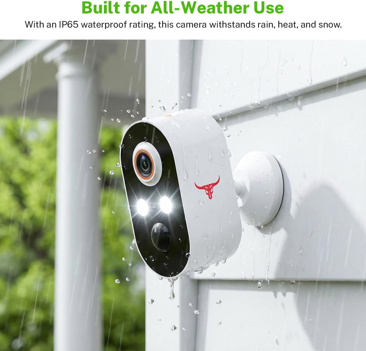 Wynoxian 1080P 2.4G 2-Way Wireless Security Camera Outdoor, Battery Powered, WiFi, Motion Detection, Audio, Cloud