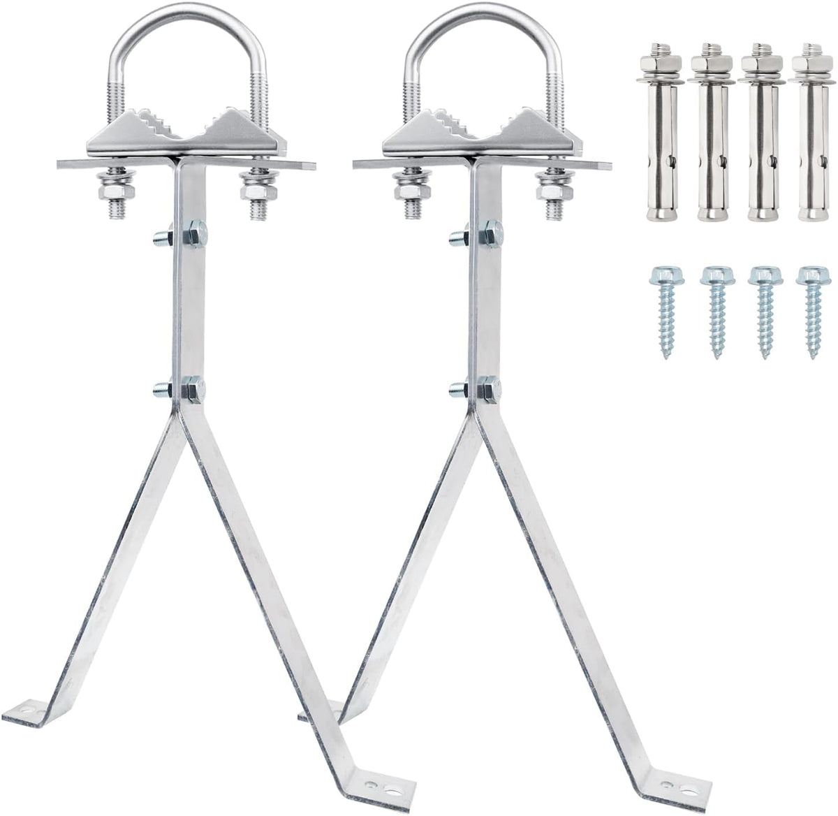 XRDS -RF 12 Inch (2-Leg 2-Leg) XRDS-RF Antenna Wall Mount Heavy-Duty Stand Off Wall Mast Mount Windproof Antenna