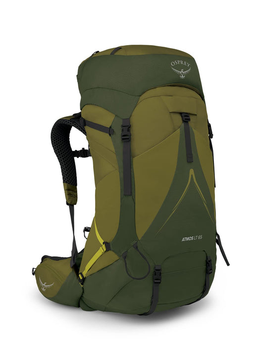 Osprey Atmos AG LT 65L Men's Backpacking Backpack, Scenic Valley/Green Peppercorn, L/XL
