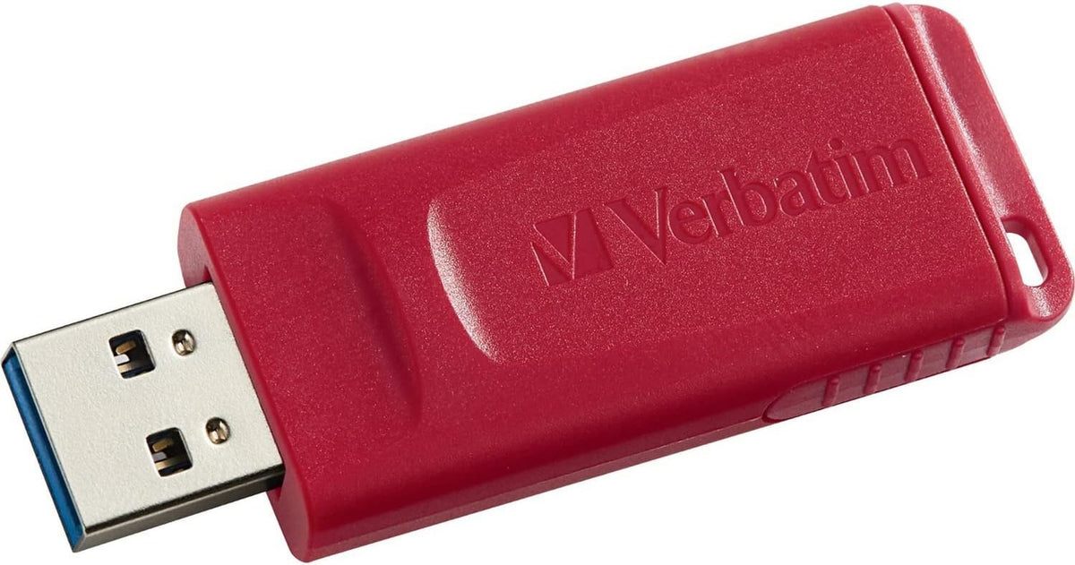 Verbatim 128GB 98525 Store 'N' Go USB Flash Drive, Red