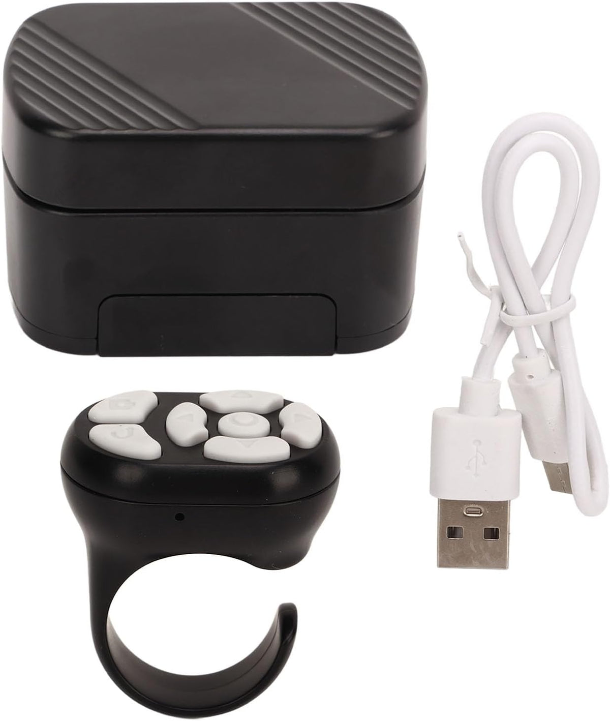 Luqeeg Bluetooth Remote Control App Page Turner, Camera Remote Shutter Selfie Button, Long Distance Control Remote