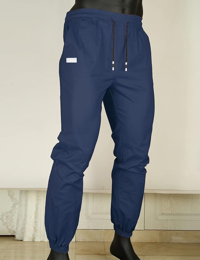 Men Joggers Chino Cargo Pants Hiking Outdoor Recreation Pants Twill Fitness Track Jogging Pants Casual Cotton Pants