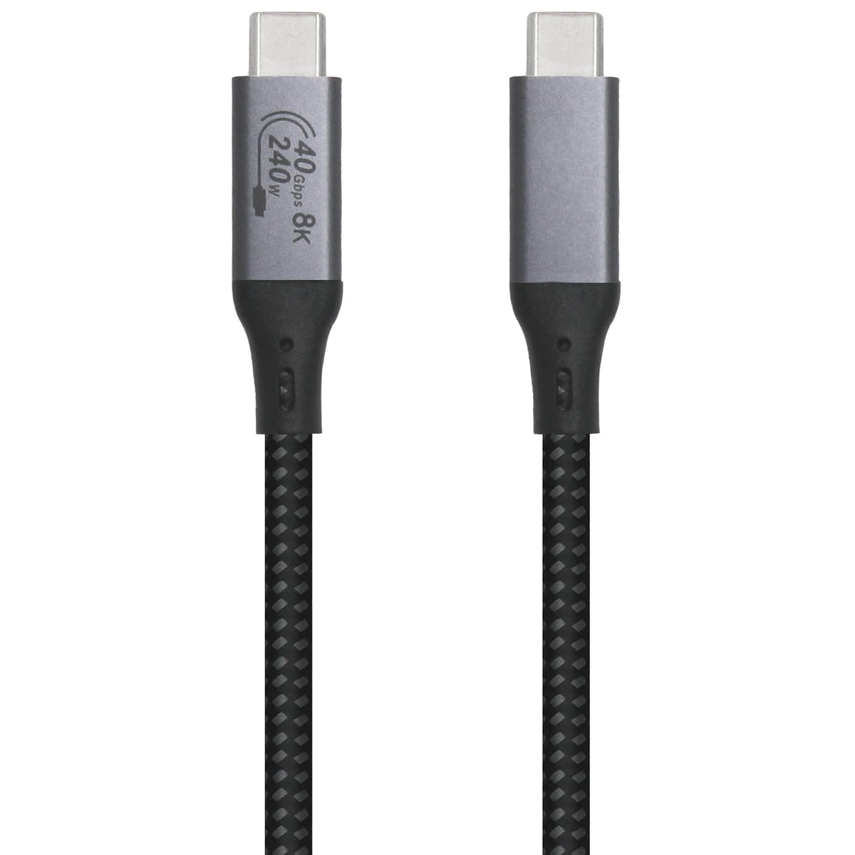 Vebner 6-Foot USB4 3, 4 8K 40gbps 240W Cable Compatible with Thunderbolt Thunderbolt and USB-C - Supports HD Display