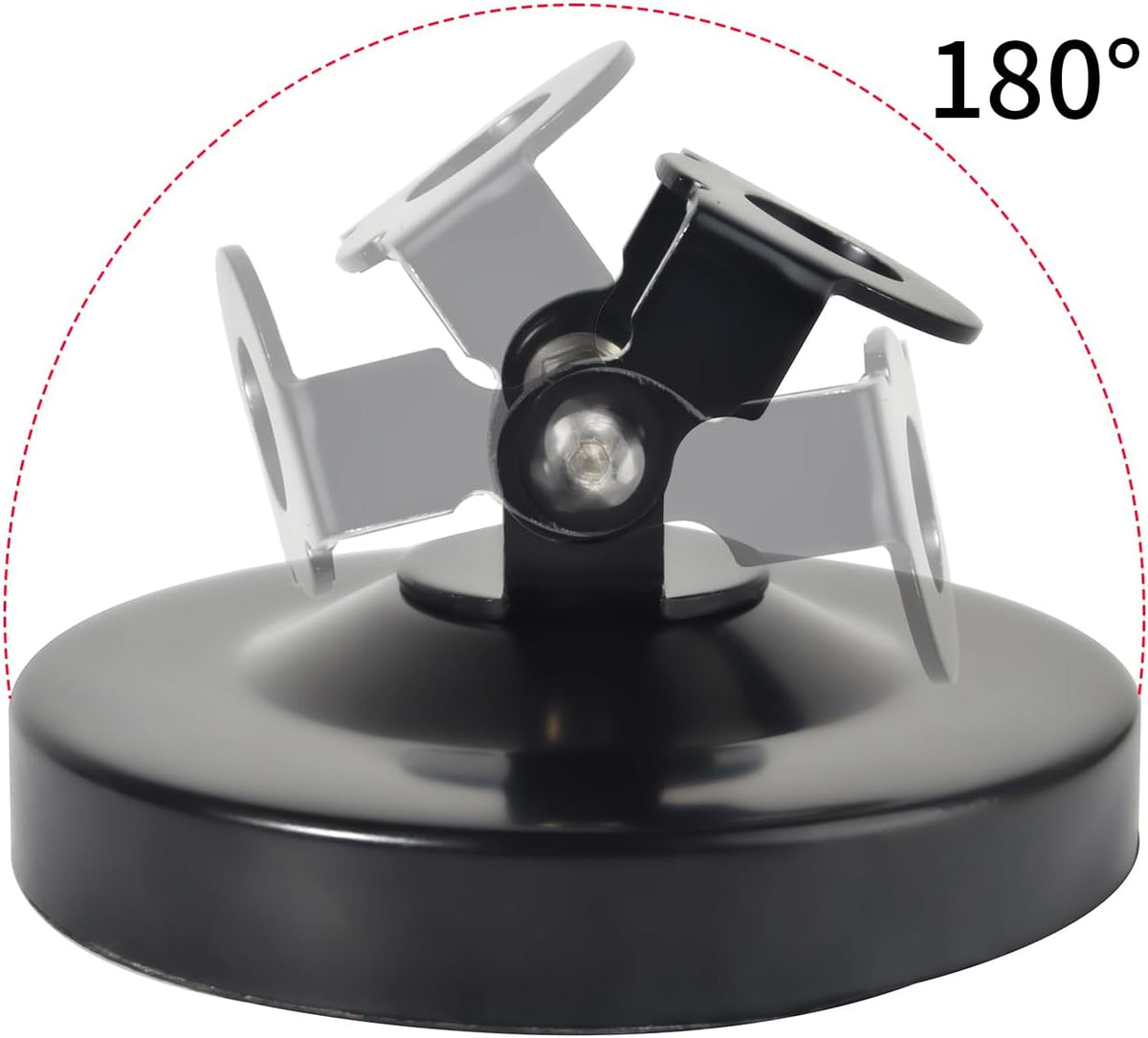 TWAYRDIO 180 10CM/4 Inch Angle Adjustable Radio Antenna Magnetic Mount Base for Car Mobile Transceiver