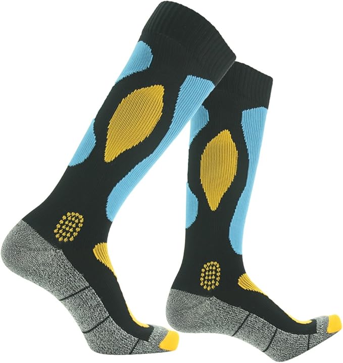 RANDY SUN Waterproof Skiing Socks, [SGS Certified] Unisex Knee High Breathable Hiking Trekking Sock 1 Pair