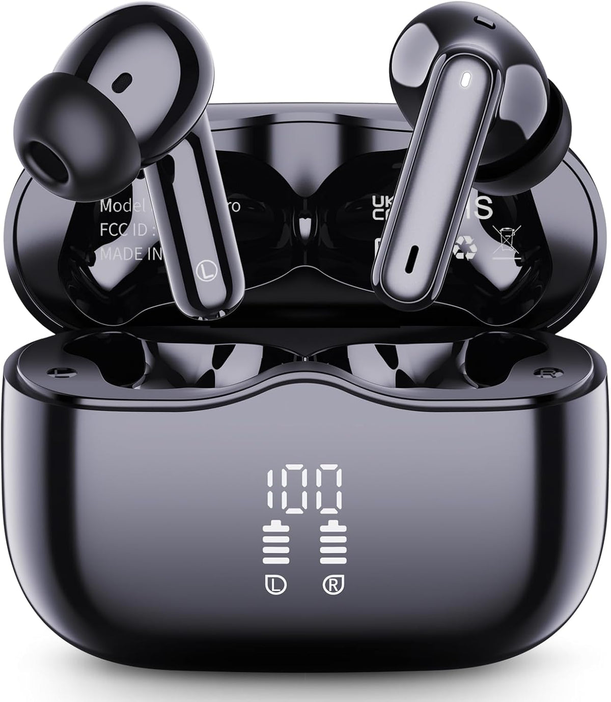 5.4 4 40H IP7 Wireless Earbuds, Bluetooth Headphones in Ear with ENC Noise Cancelling Mic, New Wireless Earphones HiFi