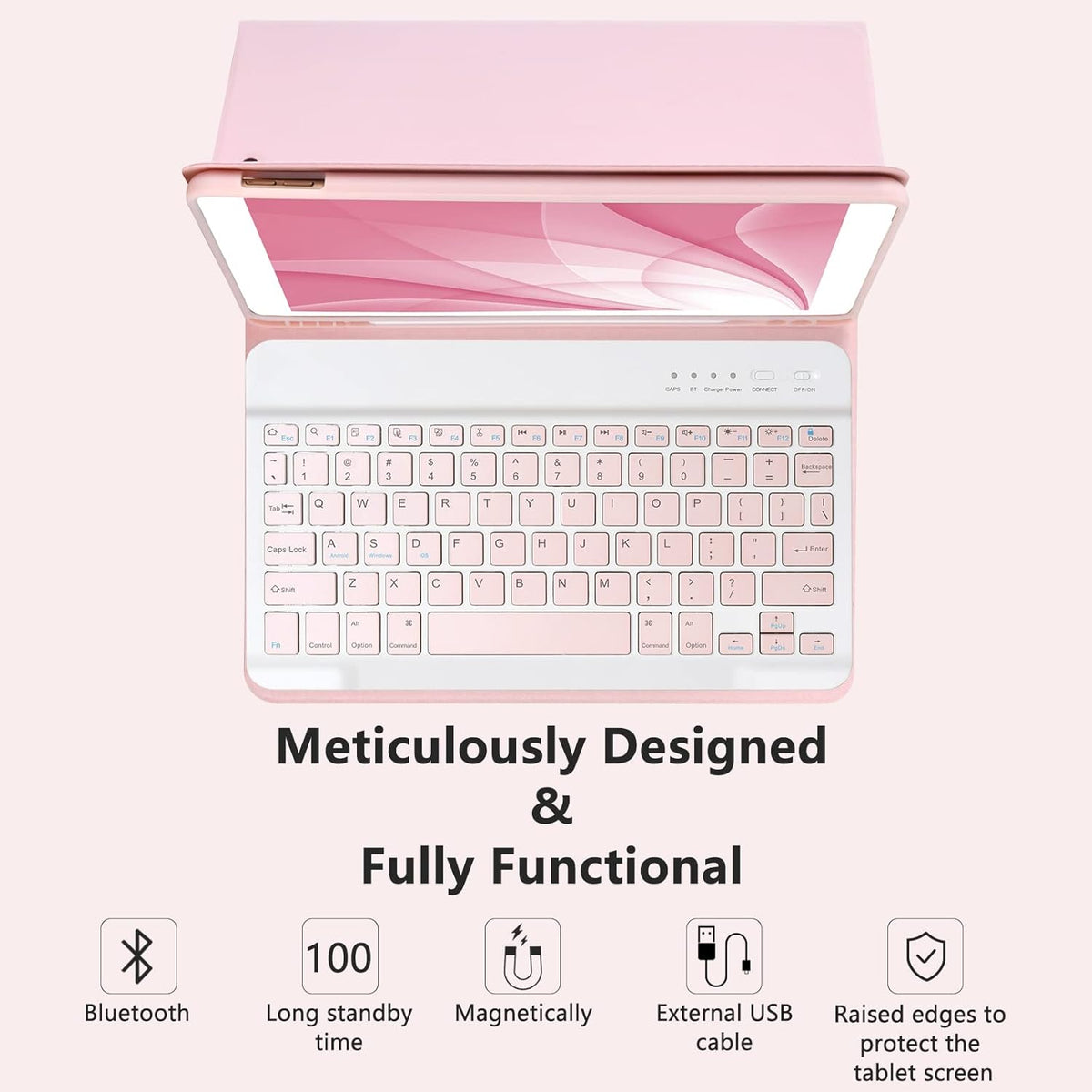 MMK 9th 8th 7th 10.2"/iPad 10.5"(3rd 10.5" iPad Generation Case with Keyboard, for iPad Generation Case with Keyboard