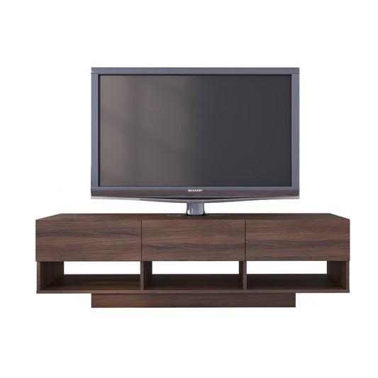 Nexera Rustik 3 Drawers TV Stand, 60", Walnut
