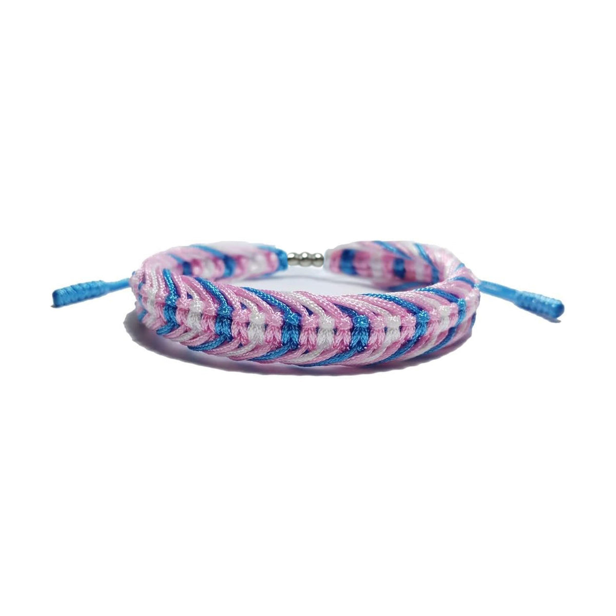 LAMIBEE Transgender Pride Bracelet, Trans Flag, LGBTQA+ Proud Love Tibetan Wrist Wrap, Surfer String Bracelet, Amulet and Boho Rope Bangles for Women Men Him Her (Transgender)