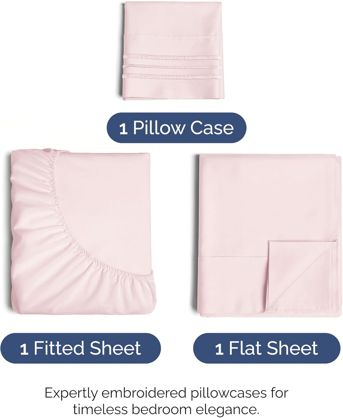Skiennix Twin Size 3-Piece Sheet Set | Comfy, Breathable & Cooling Luxury Bedding - Deep Pockets, Soft, Wrinkle-Free - Lavender Pink