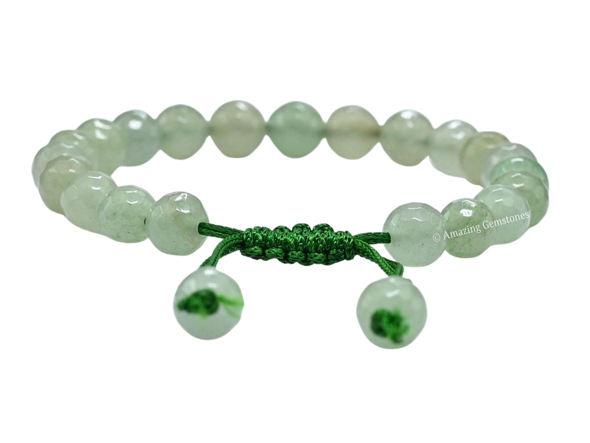 Amazing Gemstone Green Aventurine Bracelet for Women - Chakra Mens Bracelet Protection Crystals and Healing Stones - Blessing Bracelet Spiritual Meditation Gift Christmas Stocking