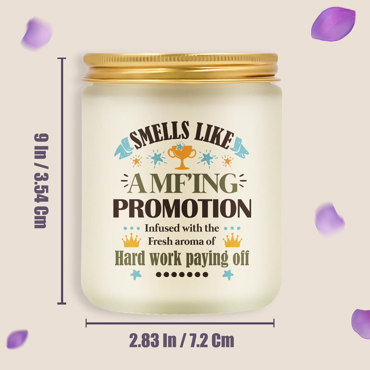 Goiicoln Job Promotion Gifts for Women, Congratulations New Job Candle Gifts for Women, Congratulations on Your Promotion, Graduation Gift for Coworker Friend Boss, Lavender Scented Candle