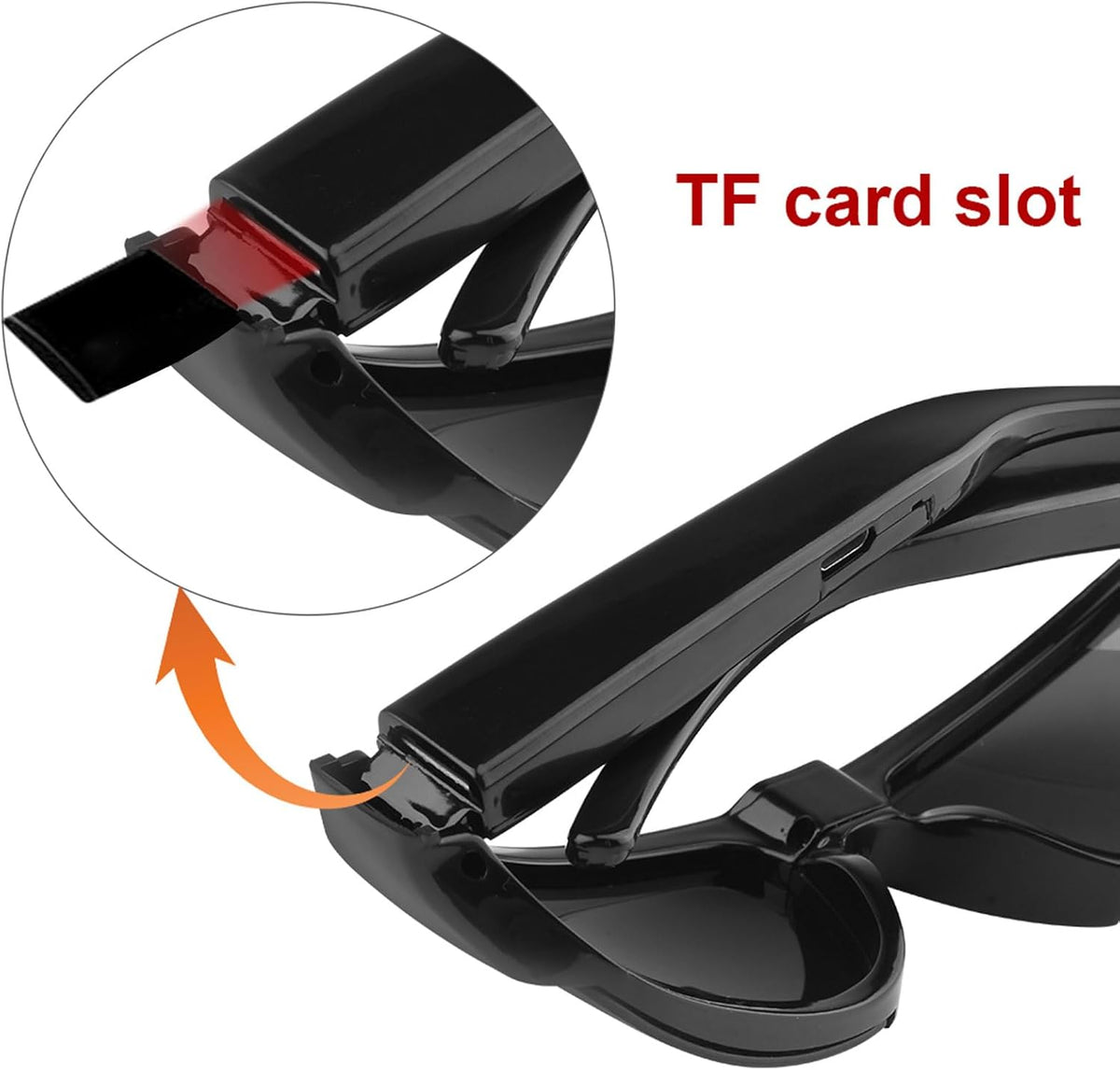 Tangxi 1080P Camera Glasses, HD Video Camera Sunglasses for Men Women, Anti Shake & Wide Angle Lens Action Camera
