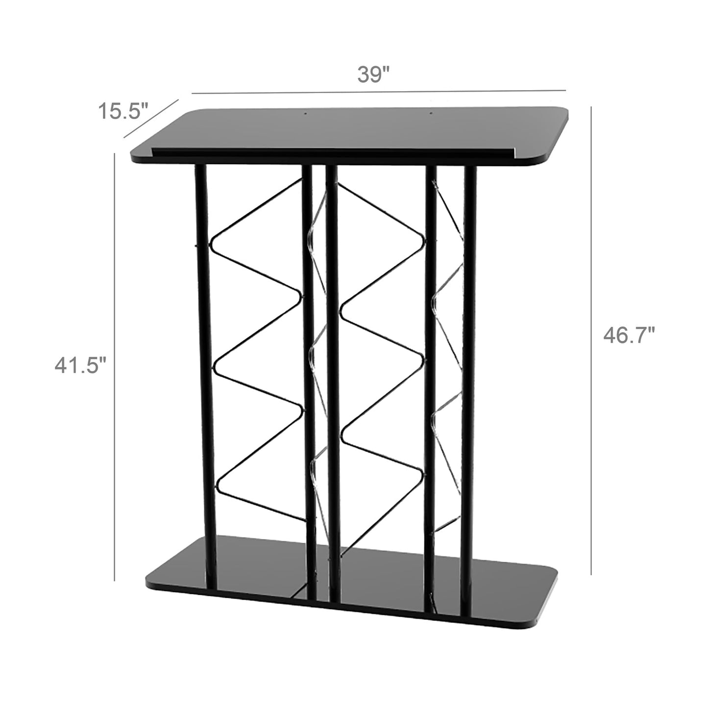 FixtureDisplays® Metal Truss Podium Double Width Modern Design 13137NEW-NPF