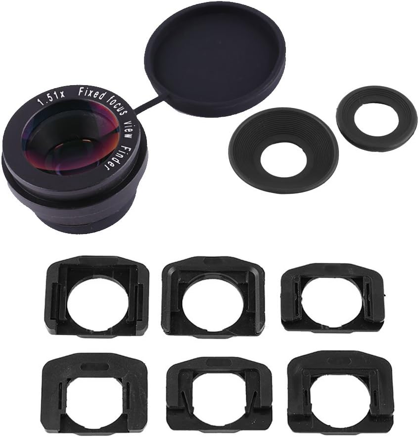 BAODEYOUB 1.5X Fixed Focus Viewfinder Eyepiece Magnifier with Eyecup for DSLR Camera, Durable Optical Glass Magnifier