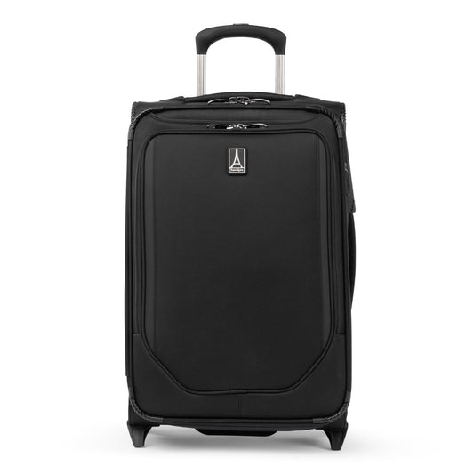 Travelpro Crew Classic Lightweight Softside Expandable Carry on Luggage, 2 Wheel Upright Rollaboard Suitcase, Men and Women, Carry On 22-Inch, Black