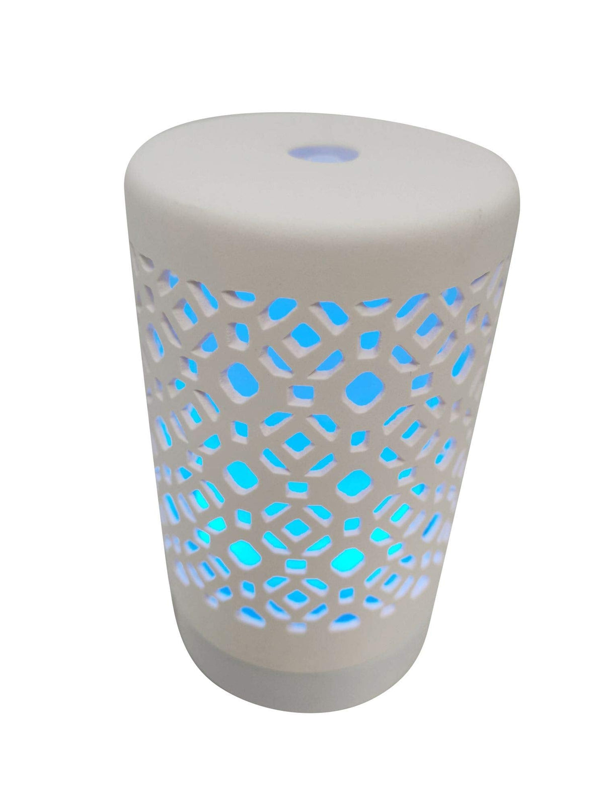EcoGecko Ceramic Essential Oil Aroma Air Freshener Diffuser, Ultrasonic Diffusing Cool Mist Humidifier with Timers for Office Home Bedroom Baby Room Study Yoga Spa, with Timer and 7 Color Light