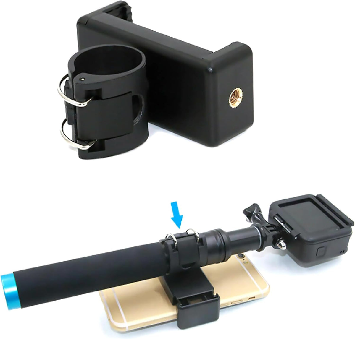 MLKOSS 7 6 5 4 Camera Stick Handheld Selfie Stick+Tripod Mount+Phone Clip+ Strap Stand Holder for Hero Series Parts