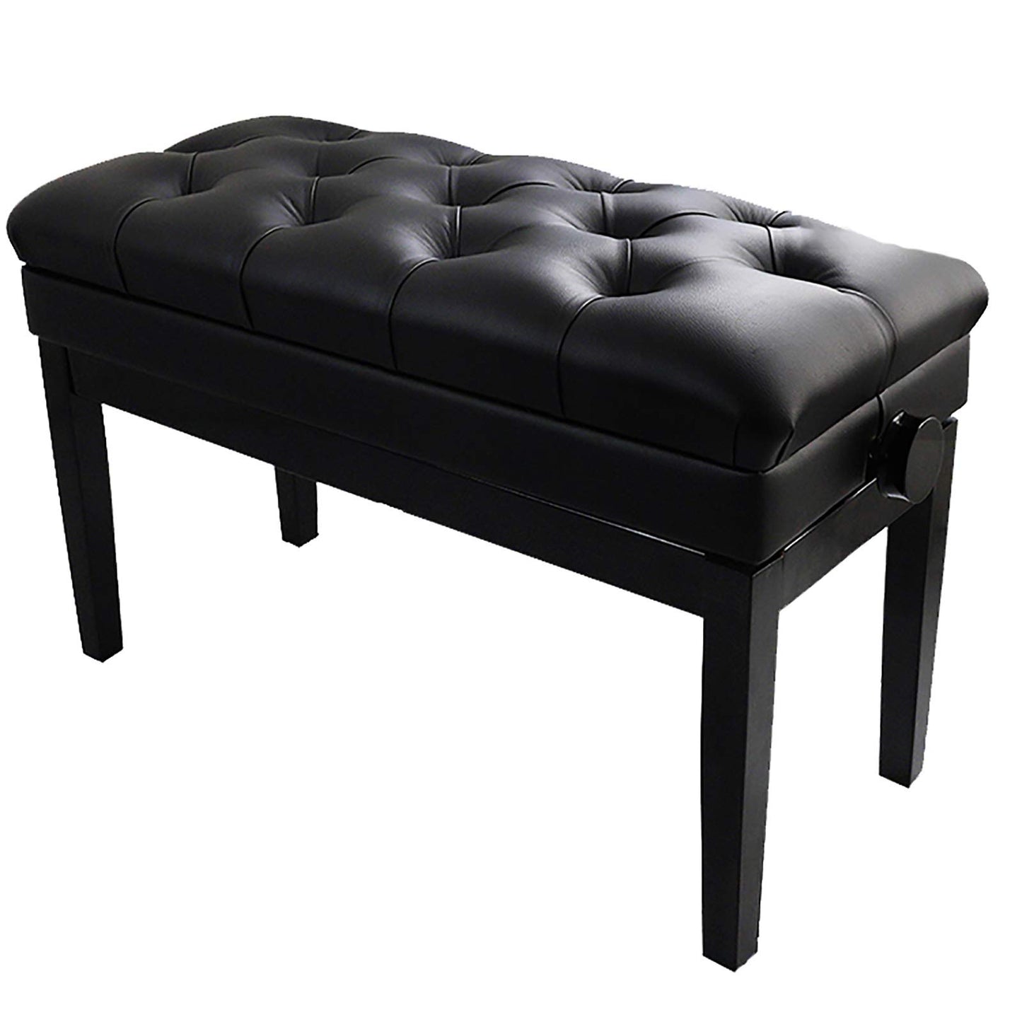 ELUKHT Leather Piano Bench Double Adjustable Padded Piano Bench82CM Soft Leather Keyboard Piano Stool with Storage Box Solid Hard Wood Construction,