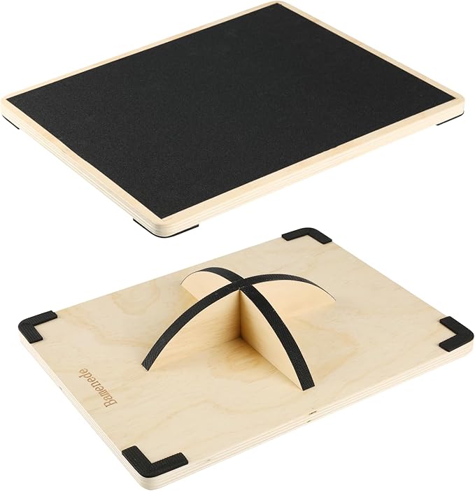 Professional Wooden Balance Board for Adults-Anti-Slip 350LBS Wobble Board for Physical Therapy, Standing Desk, Core Strength-Rocker Board,Balancing Board