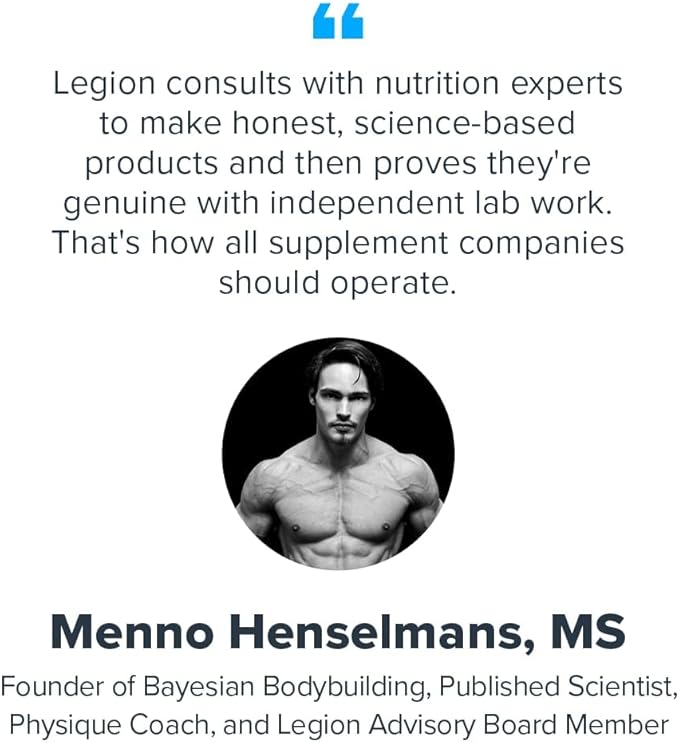 LEGION Whey+ Protein Whey Isolate from Grass Fed Cows - Whey Protein Isolate Powder Low Calorie, Non-GMO, Sugar Free, Lactose and Gluten Free, All Natural Protein Powder for Men & Women, 30 Servings