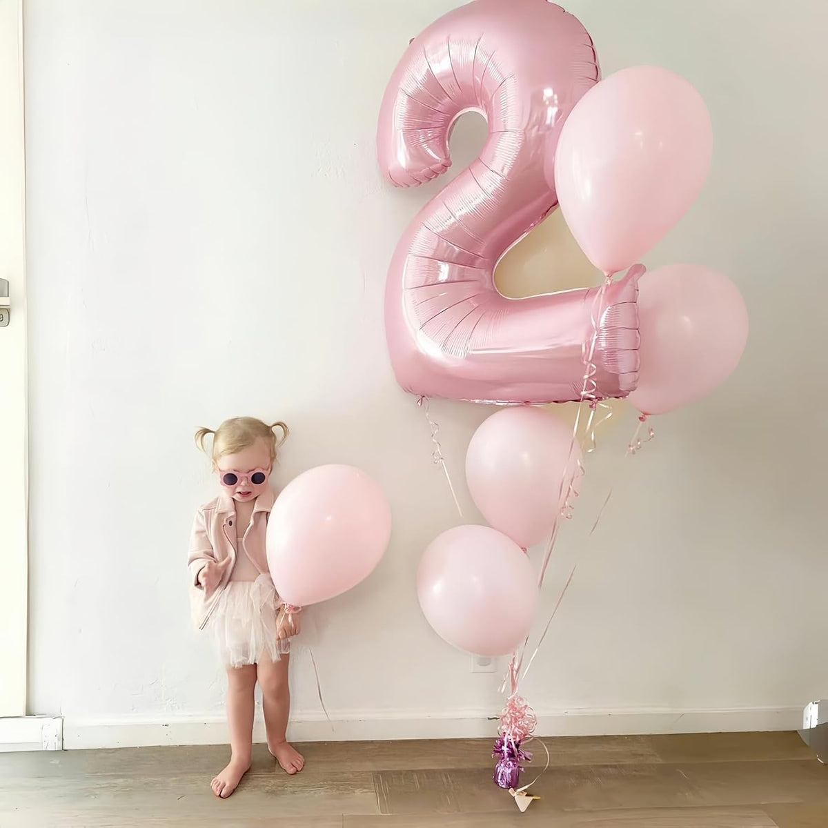 Pastel Pink 40" Balloon Number 0 by [Brand Name] - Large Foil Number Balloons 0-9 for Celebrations