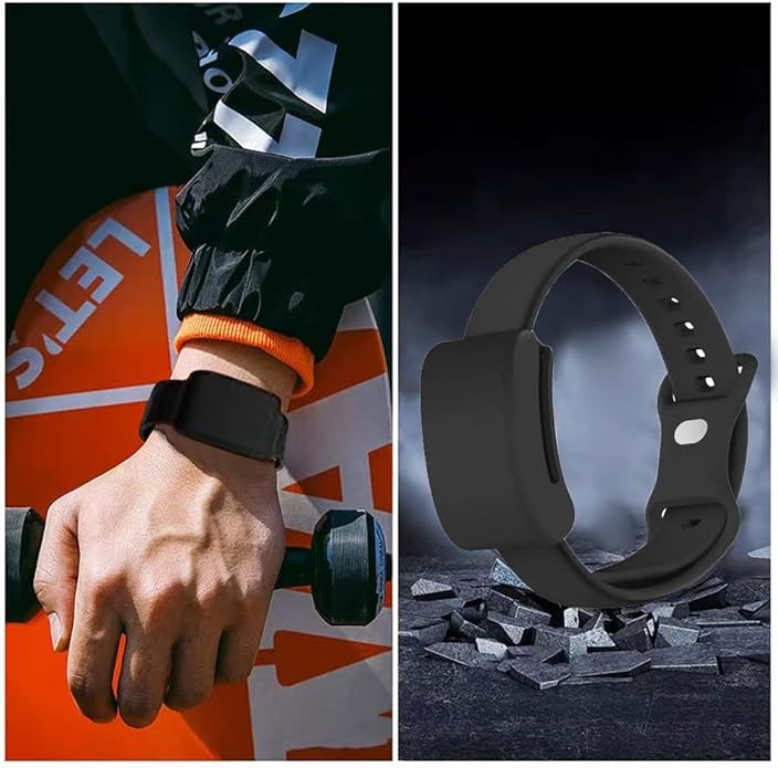 Silicone Watch Bands for WHOOP Watch 4.0, Sports Wristband Straps Compatible with the Whoop 3.0 - Easy to Use and Adjustable, Waterproof and Sweatproof