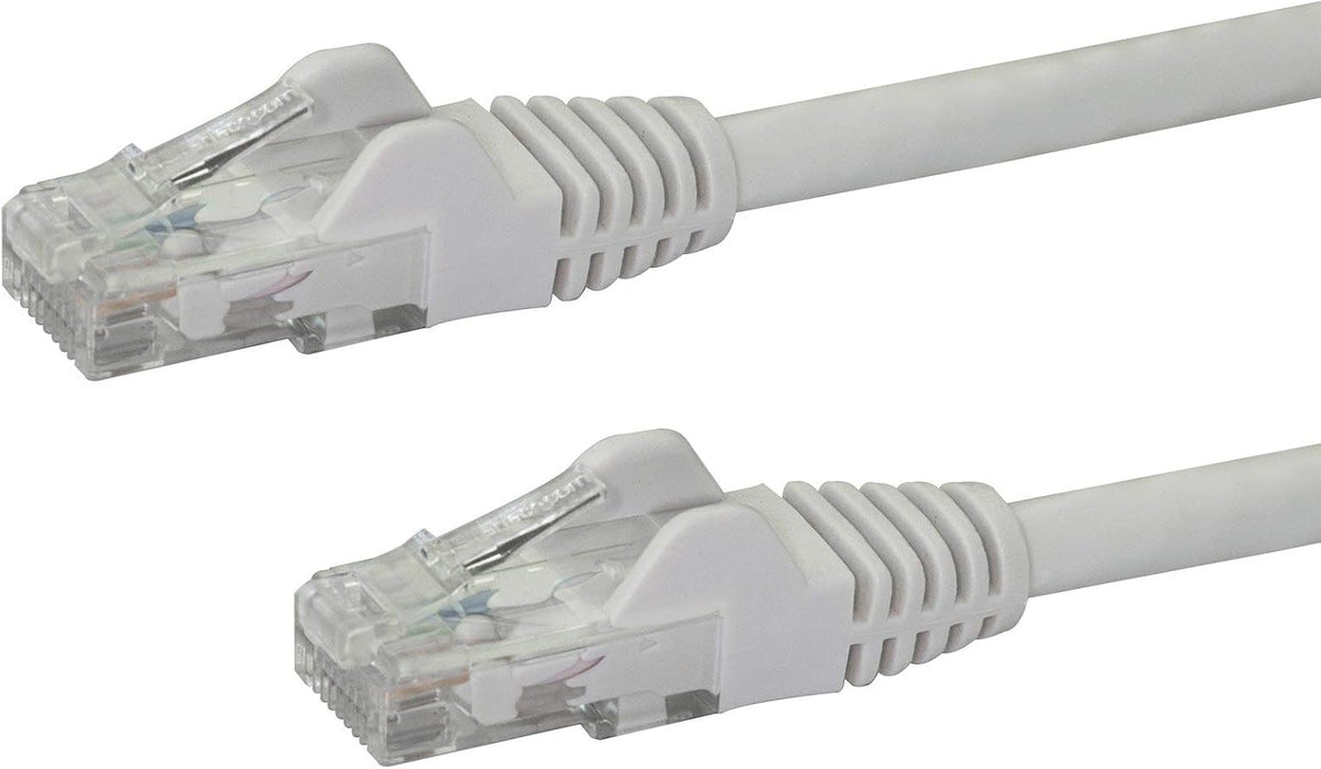 1ft CAT6 6 -250Mhz 100W RJ45 (N6PATCH1WH) StarTech Ethernet Cable - White CAT Gigabit Ethernet Wire PoE UTP Network