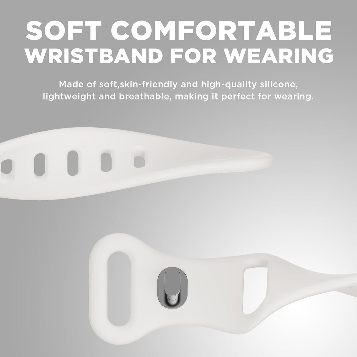 Wacanc (2025) Silicone Wristband Compatible with Plaud NotePin Voice Recorder,PC Case with Adjustable Wearable Strap