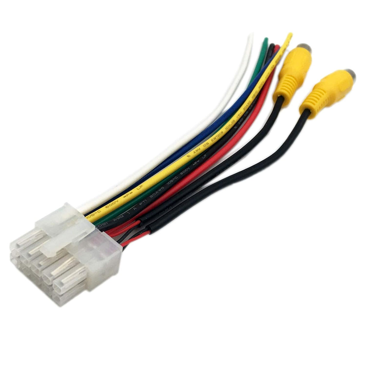 LIZAPUS TBX10A 10 MXD337BT, MCD237BT, MCP1337BT,AMCP425BT Dual Wire Harness Pin Plug with RCA Jack